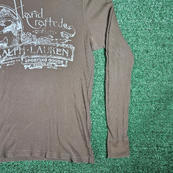 Vintage Polo Ralph Lauren Lightweight Graphic Thermal Shirt / Mens Size Medium - Picture 6 of 11